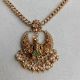 Handmade Brass Metal Jewellery Lakshmi Pendant Set